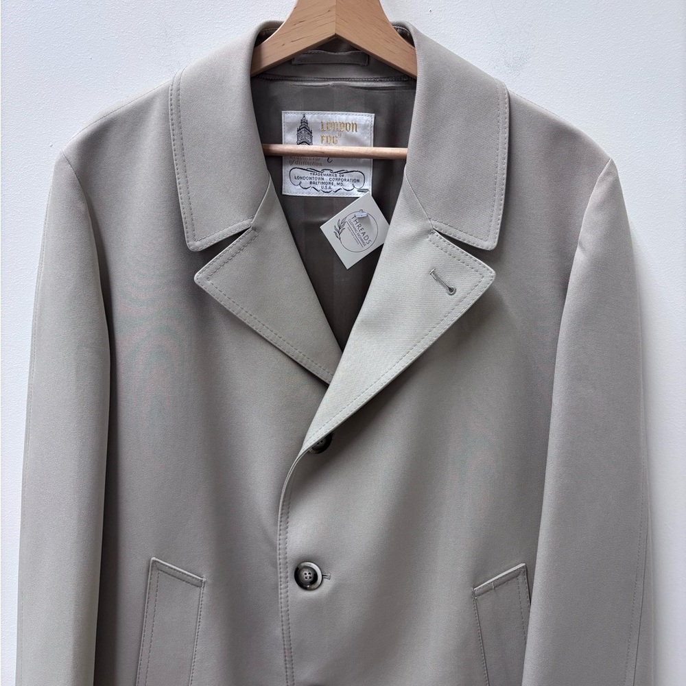 Vintage London Fog Maincoat Men's Khaki Trench Coat - Picture 6 of 11